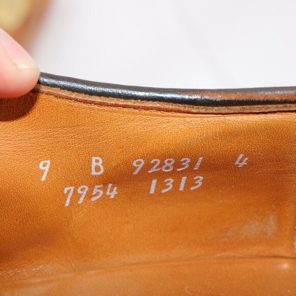 Allen Edmonds Mens Mapleton Oxford Size 9 B Brown Leather Bicycle Toe Shoes Lugs - Picture 10 of 12